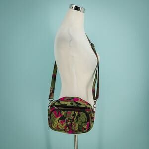 Lug Carousel Green Pink Camo Print Crossbody Shoulder Strap Bag Handbag Purse